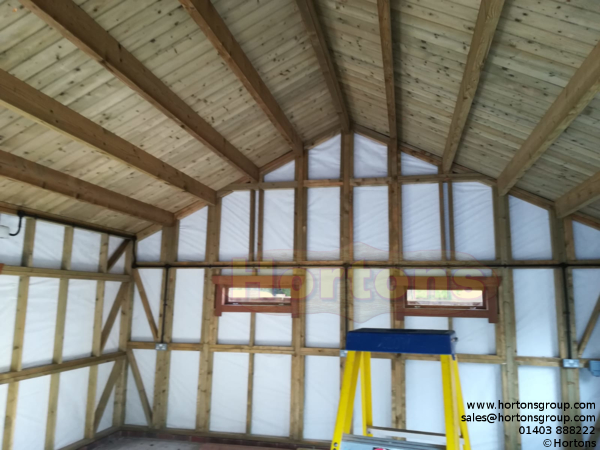 5.5m x 5.5m Double Garage Timber Framed